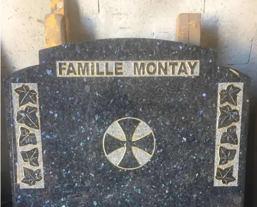 Support plaque funéraire